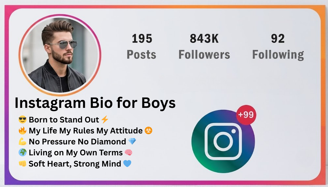 120 Instagram Bio for Boys: Short, Simple & Powerful Ideas