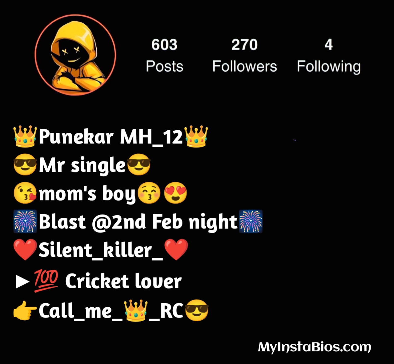 Instagram Bio for Boys in English