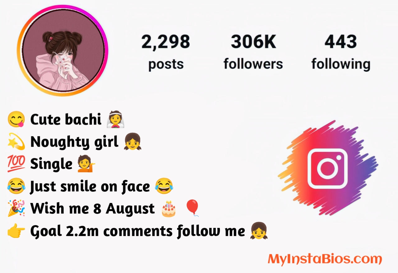 simple instagram bio for girls